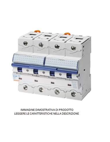 Gewiss automatic thermal magnetic switch 4p c80 10ka gw93147 6 modules